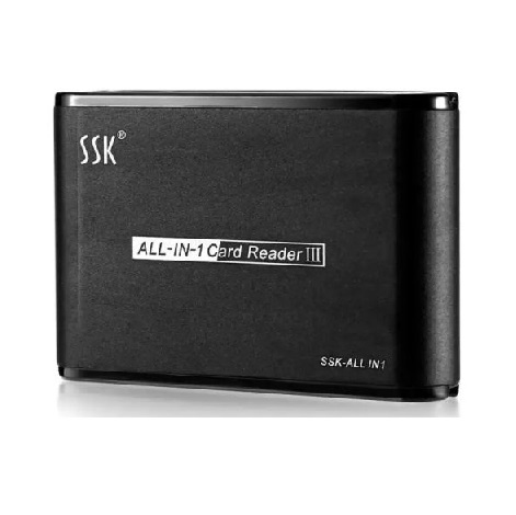 Đầu đọc thẻ nhớ đa năng SSK SCRM025 All In 1 Card Reader III HỘP GIẤY