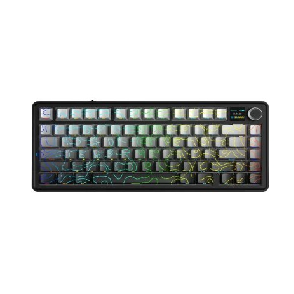 Bàn phím Gaming 3 Mode Aula F75 Max màu Xám, Đen Gradient Contour Reaper Switch (1493)