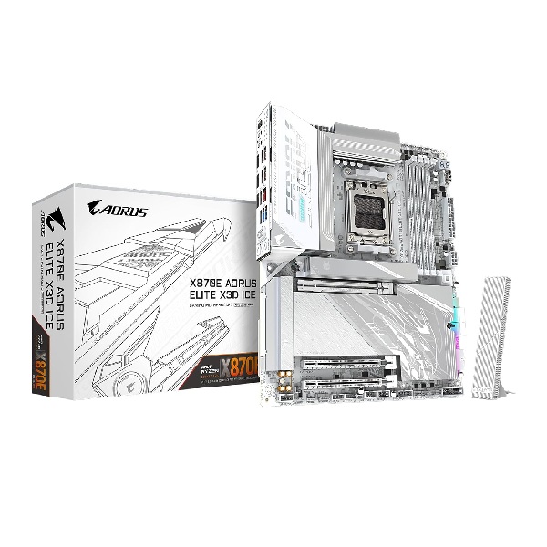 Mainboard Gigabyte X870E AORUS ELITE X3D ICE (4 x DDR5/ 256 GB/ AM5/ E-ATX)