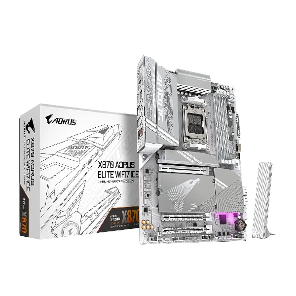 Mainboard Gigabyte X870E AORUS ELITE WIFI7 ICE (4 x DDR5/ 256 GB/ AM5/ E-ATX)