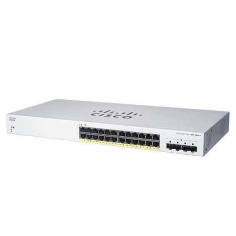 Switch PoE+ Cisco CBS220-24P-4G (24 x 1 Gbps PoE/ 4 x 1 Gbps SFP)