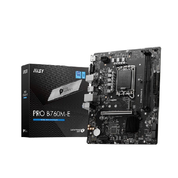 Mainboard MSI PRO B760M-E (2 x DDR5/ 128GB/ LGA 1700/ Micro ATX)