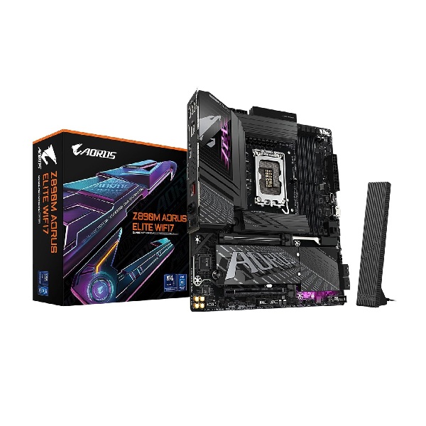 Mainboard Gigabyte Z890M AORUS ELITE WIFI7 (4 x DDR5/ 256 GB/ LGA 1851/ Micro ATX)