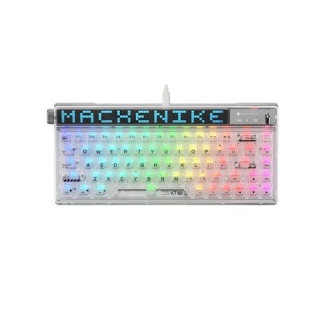 Bàn phím cơ Gaming không dây Machenike KT68 Pro White Crystal Gateron Yellow Switch