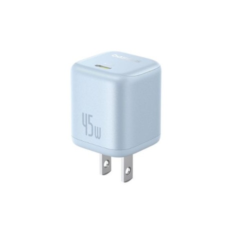 Cốc sạc nhanh 1 cổng Type C OS-Baseus PicoGo GaN 1C 45W US Galaxy Blue LVJ068-TC-UB