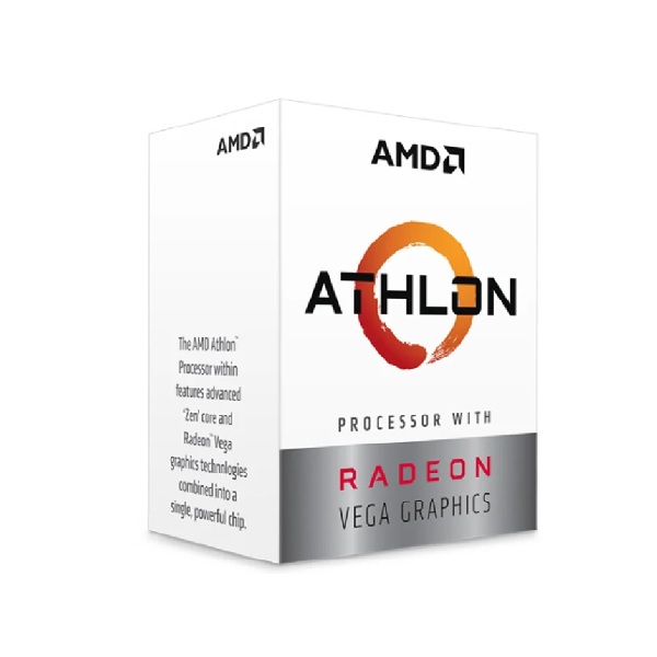 CPU AMD Athlon 3000G (Socket AM4/ Base 3.5Ghz/ 2 Cores/ 4 Threads/ Cache 5MB)