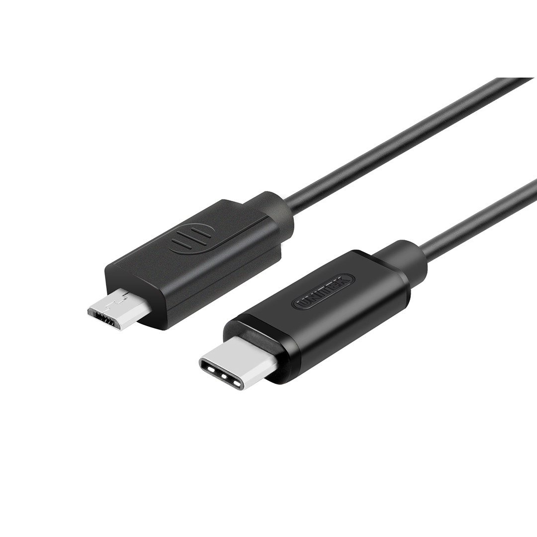 Cáp Type-C ->Micro USB Unitek (Y-C 473BK) 1m