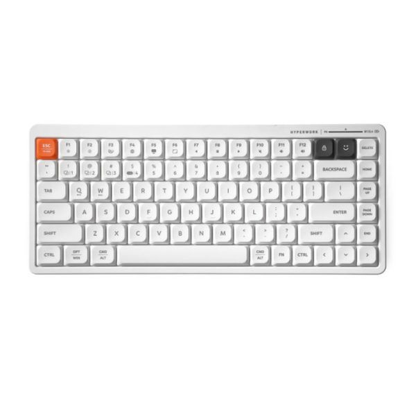 Bàn phím không dây HyperWork SilentKey Mini màu Trắng (HPW-TS01M-WHT)