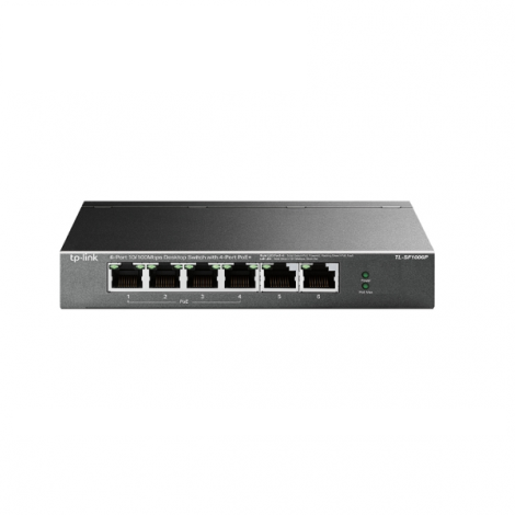 Switch TP-Link 6 Port 10/100Mbps with 4 Cổng PoE TL-SF1006P