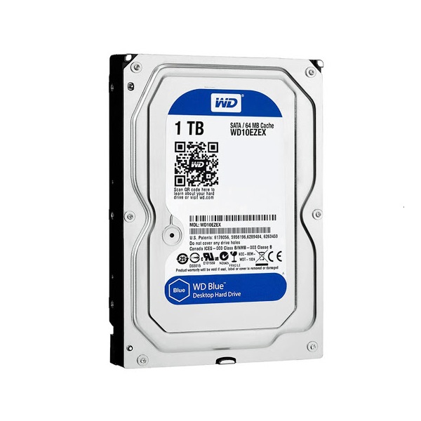 Ổ cứng Western Digital Blue 1TB (3.5Inch/ 5400rpm/ 64MB/ SATA3)