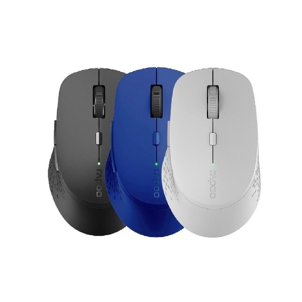 Chuột văn phòng không dây Rapoo M300 (Xanh)