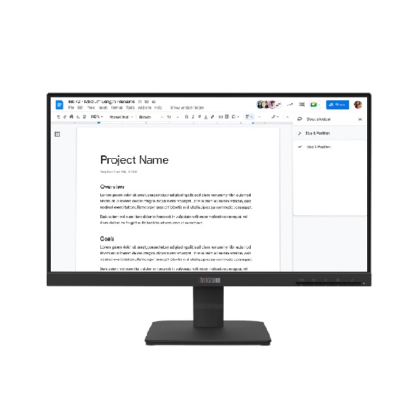 Màn hình LCD Lenovo ThinkVision S22-4e 64CBKAR6VN (21.5 inch/ 1920 x 1080/ 250 cd/m2/ 4ms/ 100Hz)