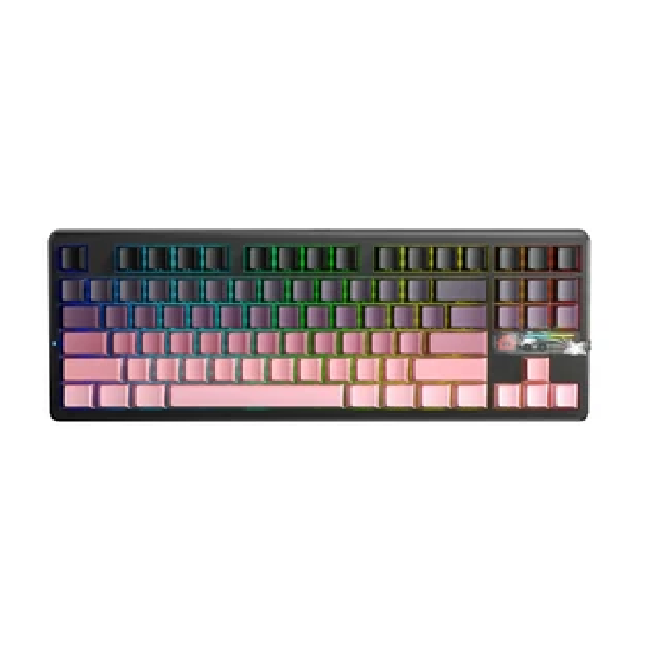 Bàn Phím Cơ Gaming 3 Mode AULA F87 PRO V2 Màu Đen hồng gradient - X3 Switch (2643)