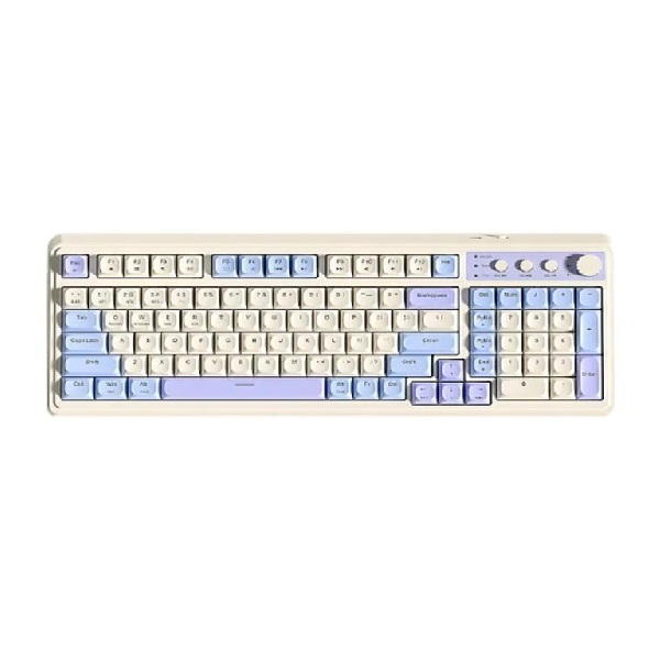 Bàn Phím Giả Cơ Gaming 3 Mode AULA S99 Màu Xanh dương, Be, Tím (9906)