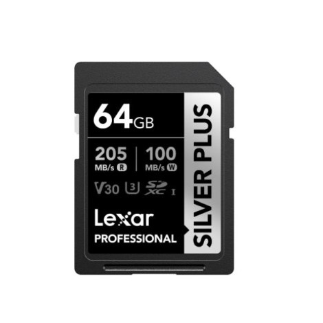 Thẻ nhớ SDXC 64GB Lexar Professional Silver Plus UHS-I LSDSIPL064G- BNNNG