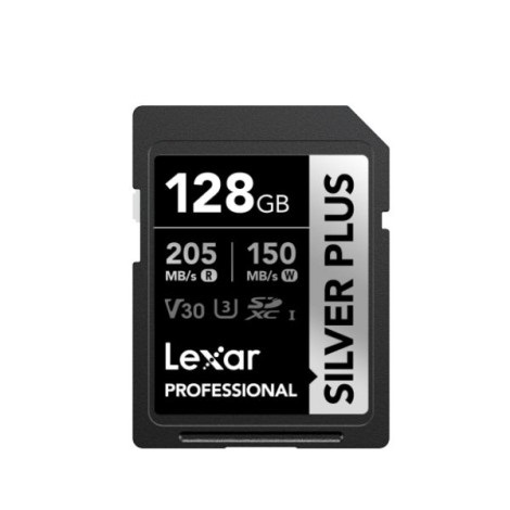 Thẻ nhớ SDXC 128GB Lexar Professional Silver Plus UHS-I LSDSIPL128G- BNNNG