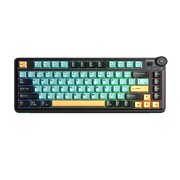 Bàn Phím Cơ Gaming 3 Mode AULA AU75 Màu Đen, xanh lá, cam - Bloomfield switch (3381)