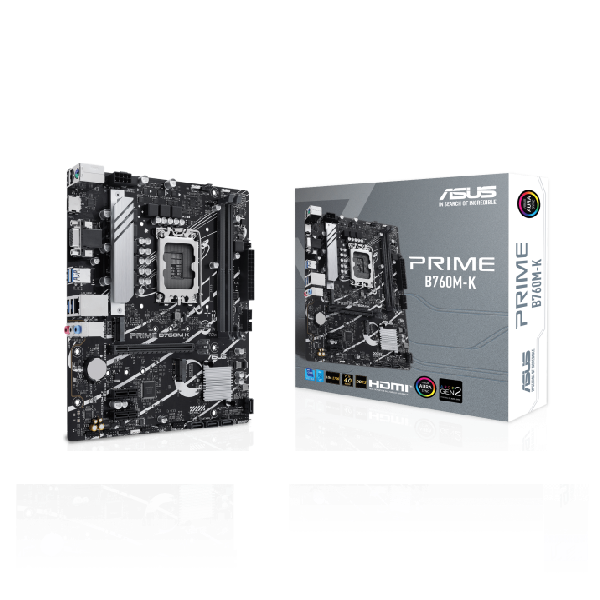 Mainboard Asus Prime B760M-K DDR5 (Intel B760/ Socket 1700/ M-ATX/ 2 khe ram/ 2.5 Gigabit LAN)