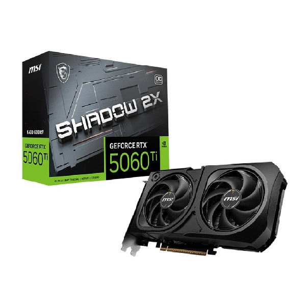 Card màn hình MSI GeForce RTX 5060 Ti 16G SHADOW 2X OC PLUS