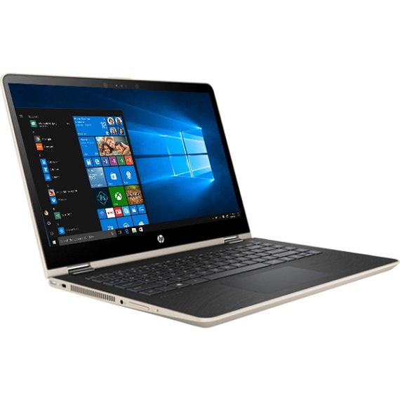 Máy tính xách tay Laptop HP Pavilion X360 14 ba069TU i7-7500U (2GV31PA) (Vàng)