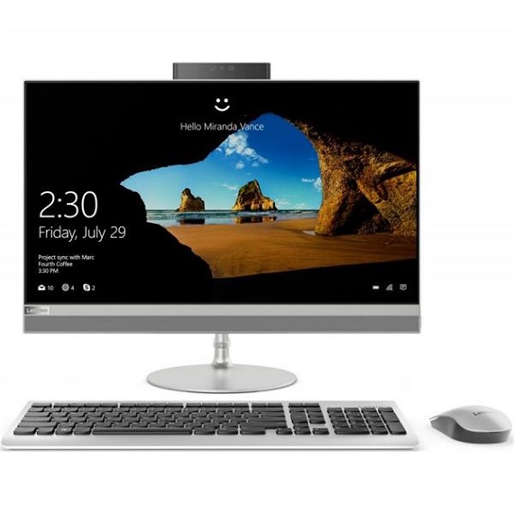 Máy tính để bàn PC Desktop All in One Lenovo IdeaCentre AIO 520-22IKU (F0D50080VN) 4415U (Silver)