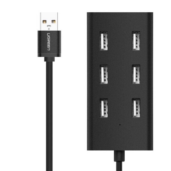 Bộ Chia Cổng Usb 7 Cổng 2.0 Ugreen 30374 Đen 1m