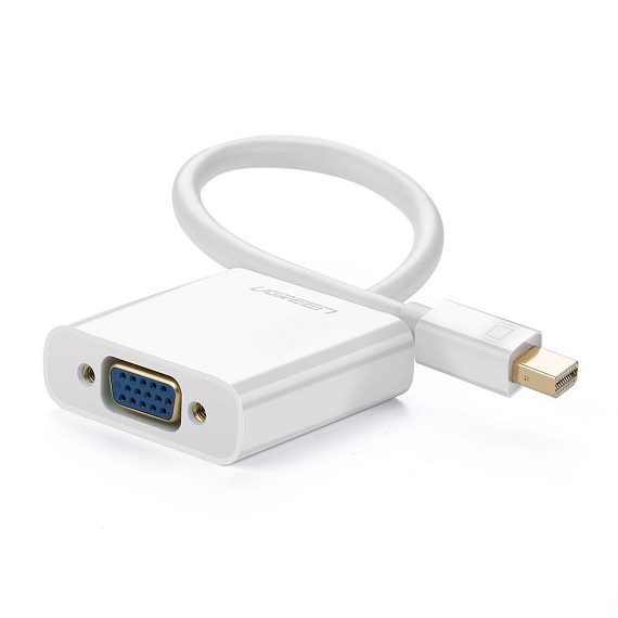 Cáp Mini Displayport to VGA Ugreen 10458( trắng) cao cấp