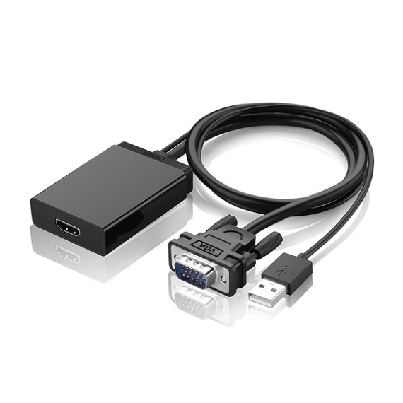 Cáp chuyển đổi VGA, Audio, nguồn ra HDMI Ugreen 40213 (Màu đen)