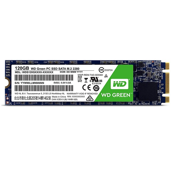 Ổ cứng SSD WD 120GB WDS120G2G0B (M2-2280) M.2 Sata III