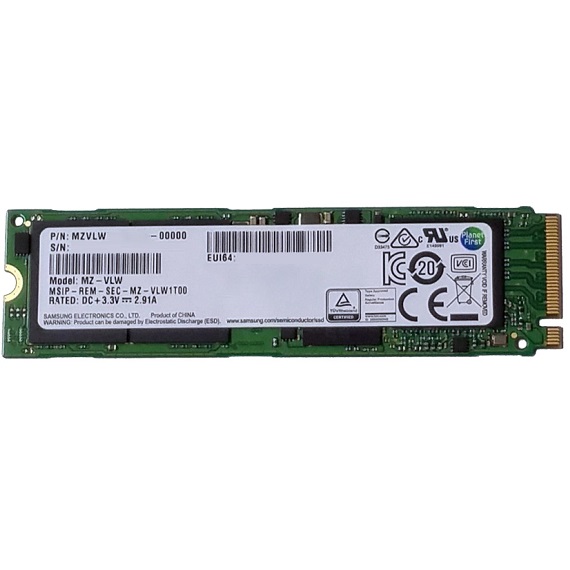 Ổ cứng SSD Samsung PM961 NVMe 1TB MZ-VLW1T00 (M.2 2280) M.2 PCIe Gen3 x4