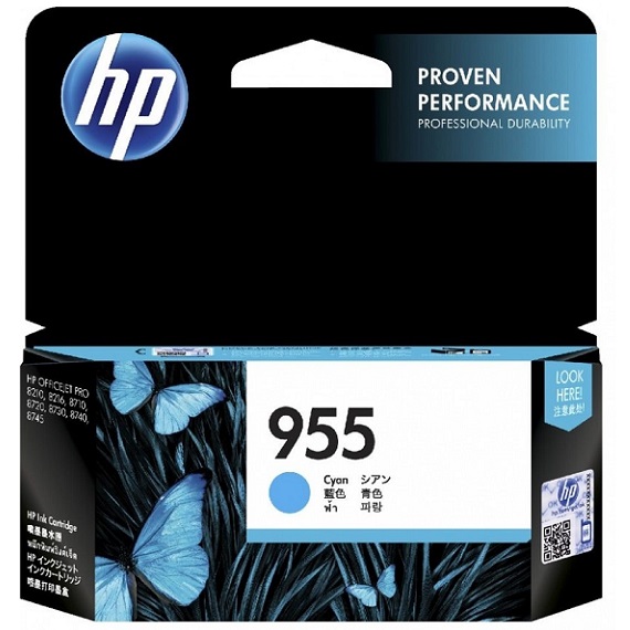 Mực in phun HP 955 (L0S51AA) màu xanh dùng cho máy HP Pro 7740, 8210, 8710, 8720, 8730, 8740, 8745