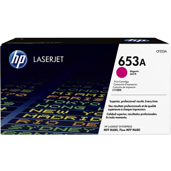Mực in HP 653A (CF323A) màu hồng dùng cho máy in Laser màu HP M680, M651