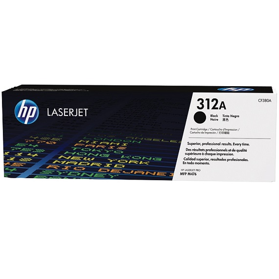 Mực in HP 312A (CF380A) màu đen dùng cho máy HP Color LaserJet Pro MFP M476nw