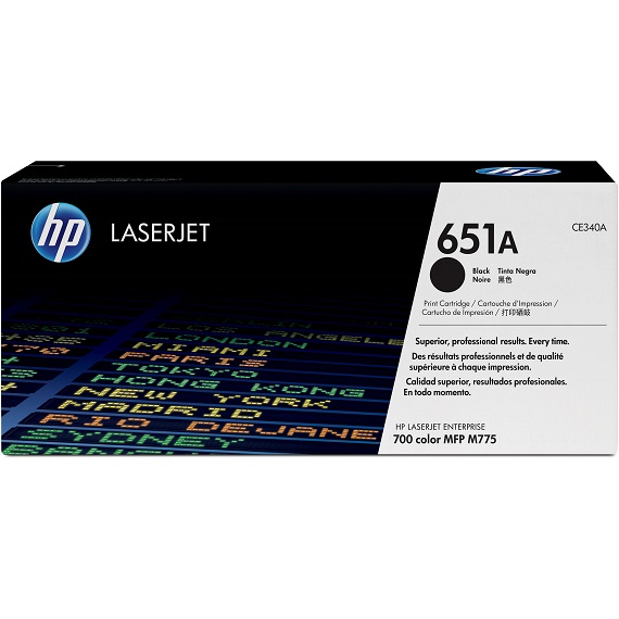 Mực in HP 651A (CE340A) màu Đen dùng cho máy HP Laserjet 700 Color MFP M775
