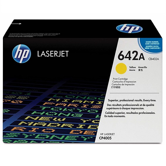 Mực in HP 642A (CB402A) màu vàng dùng cho máy in HP Color LaserJet CP 4005