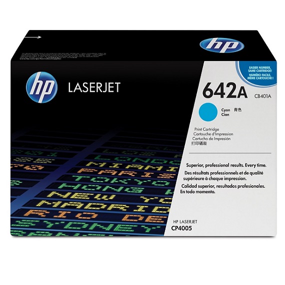 Mực in HP 642A (CB401A) màu xanh dùng cho máy in HP Color LaserJet CP 4005