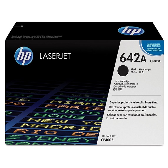 Mực in HP 642A (CB400A) màu đen dùng cho máy in HP Color LaserJet CP 4005