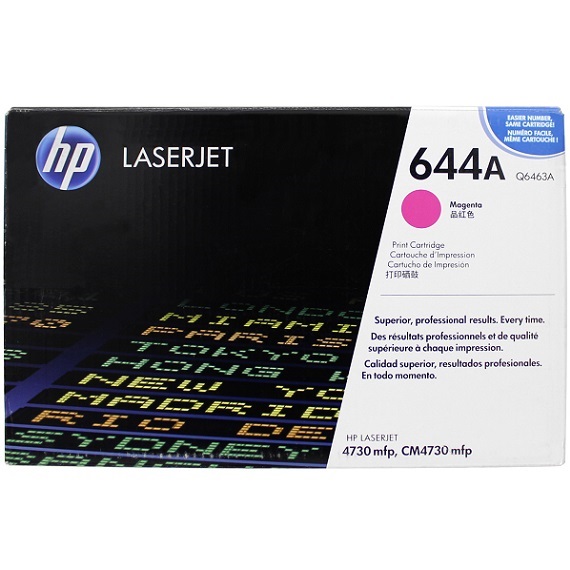 Mực in chính hãng HP 644A (Q6463A) màu hồng dùng cho máy in HP Color LaserJet 4730mfp