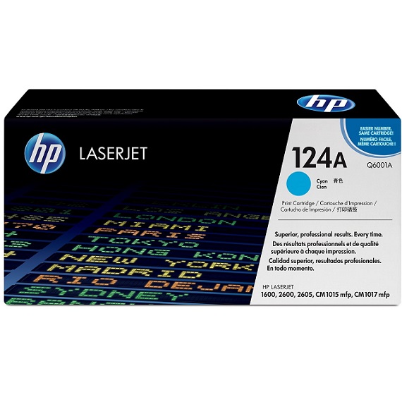 Mực in HP 124A (Q6001A) màu xanh dùng cho máy in HP 1600/ 2600N/ 2605 CM1015 MFP / CM1017 MFP