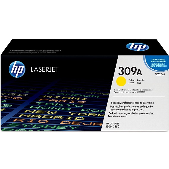 Mực in HP 309A (Q2672A) màu vàng dùng cho máy Laser màu HP 3500 / 3550