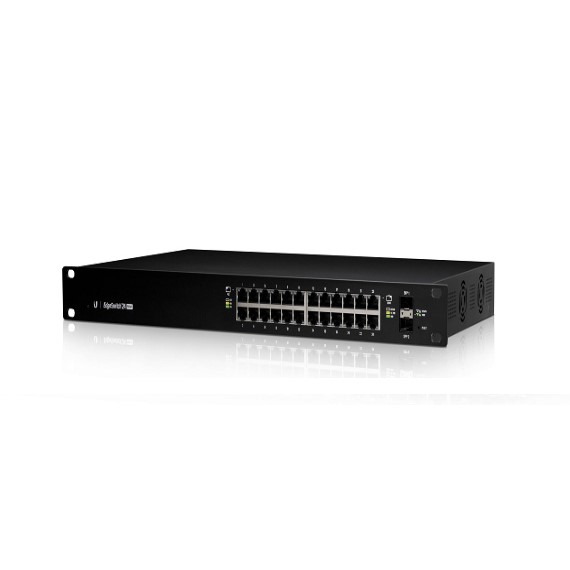 24-Port Managed PoE+ Gigabit Switch with SFP UBIQUITI EdgeSwitch ES-24-500W