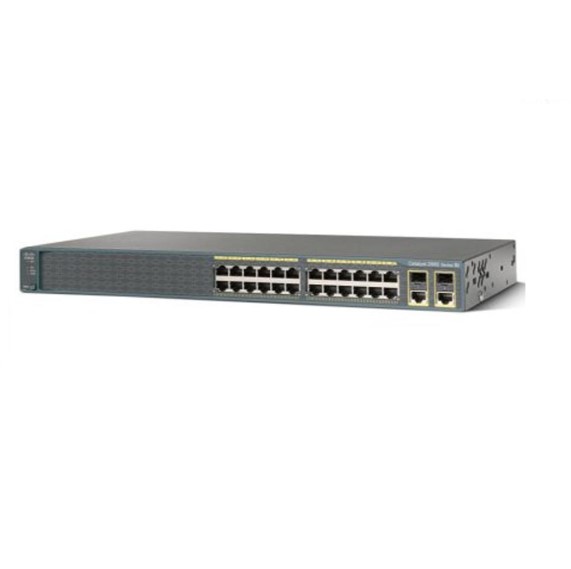 Thiết Bị Mạng WS-C2960+24TC-S Switch Cisco 2960 Plus 24 Ports 10/100 + 2 T/SFP LAN Lite
