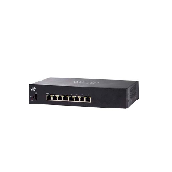 Thiết bị mạng chuyển mạch Cisco SG250-08-K9-EU 08-Port Gigabit Smart Switch