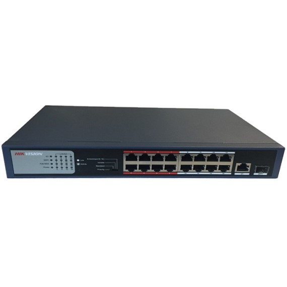 16-port 10/100Mbps PoE Switch HIKVISION DS-3E0318P-E/M