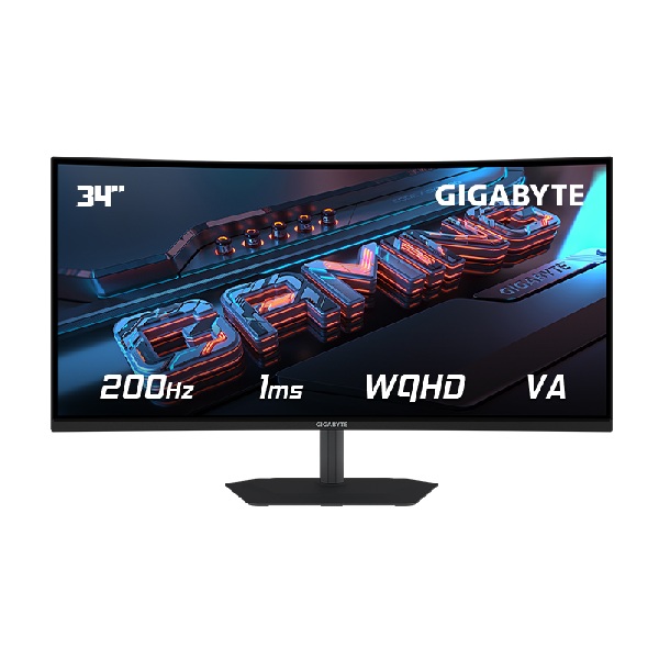 Màn hình LCD Gigabyte Gaming GS34WQCA (34 inch VA/ 3440 x 1440/ 300 cd/m2/ 1ms/ 120Hz/ 1500R)
