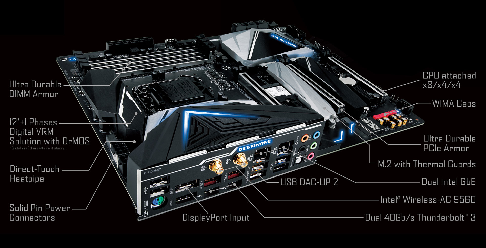 Mainboard GIGABYTE Z390 DESIGNARE