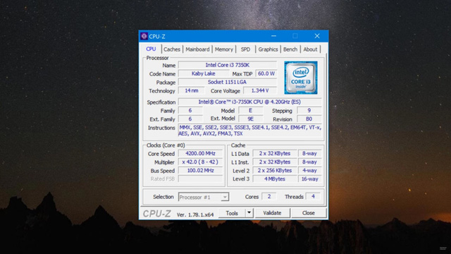 CPU Core I3-7350K