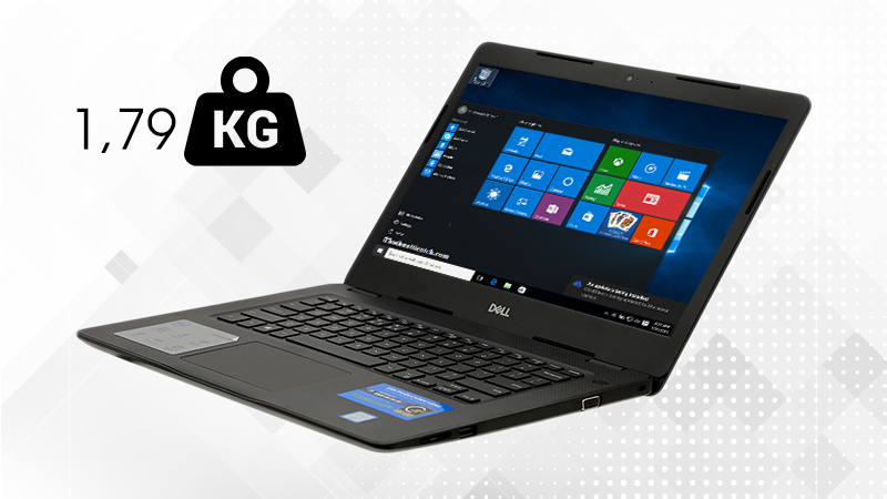 Laptop Dell Vostro 3480 i5 khá nhẹ với khối lượng 1.79 kg