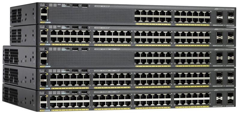 CISCO WS-C2960X-48TS-L Catalyst 2960-X 48 GigE  4 x 1G SFP  LAN Base