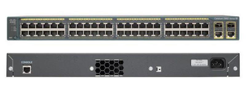 WS-C2960+48TC-S Catalyst 2960 Plus 48 10/100 + 2 T/SFP LAN LiteCON-SMBS-WSC2964S SMBS 8X5XNBD Catalyst 2960 Plus 4CAB-ACU AC Power Cord (UK) C13 BS 1363 2.5m